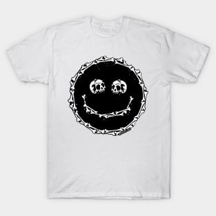 Smile now, die later (black filled) T-Shirt